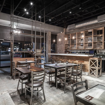 Miami Contemporary Industrial Pizza Restaurant Design