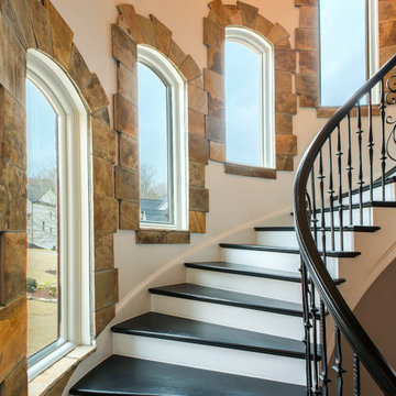 New Picture Windows in Stunning Stairway - Renewal by Andersen Georgia