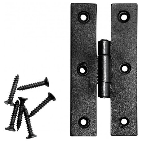 Cabinet Hinge Black Wrought Iron Hinge H Flush 3'' H Door Hinges
