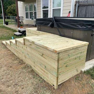 Custom Hot Tub Steps