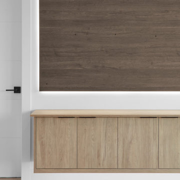 Modern New Home - Woodgrain Melamine Entertainment Unit