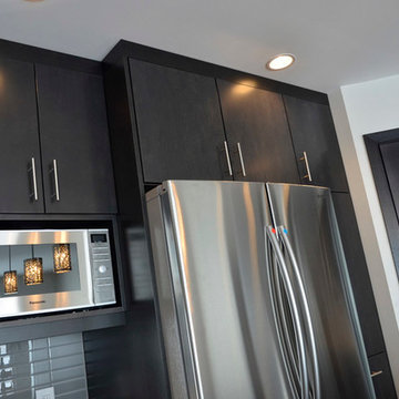 Slab Doors Maple Wood Stained Espresso