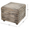 Uttermost Avner Wooden Cube Table