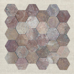 HONEY - Canyon 12" x 12" Marble Mosaic - Mosaic Tile