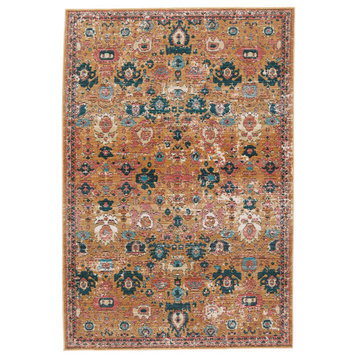 Vibe by Jaipur Living Azura Indoor/Outdoor Oriental Area Rug, Pink/Gold, 9'6"x12