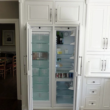 Custom Kitchen Refrigerator Hideaway