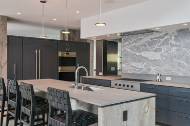 Inspiration for a contemporary kitchen remodel in Bridgeport