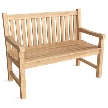 Anderson Teak BH-004S Natural Wooden Classic Bench