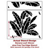 Banana Leaf Allover Stencil, Easy DIY Wall Decor