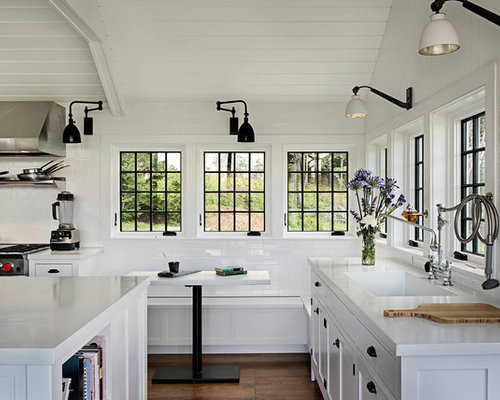 Black Window Kitchen Design Ideas & Remodel Pictures | Houzz