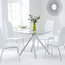 California Dining Chair, Set of 2, White