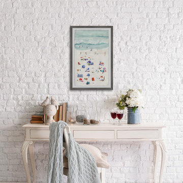"Beach Time" Framed Painting Print