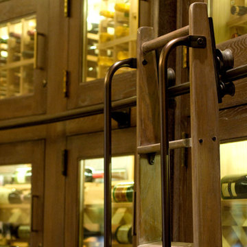 Chicago Custom Wine Racks, Ladder and Wine Cabinets Crafted from Oak