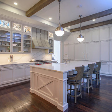 Classic White Kitchen with Glam Vibes