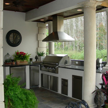 Contemporary Earth Friendly Outdoor Kitchen in Tampa Bay Area