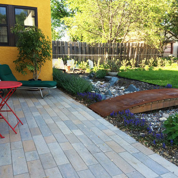 Longfellow Patio, Rain Garden & Dry River Bed