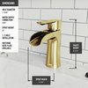 VIGO Paloma Single Hole Bathroom Sink Faucet, Matte Gold