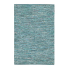 India Hand-Tufted Ind-14 Rectangular 5'x7'6 Area Rug, Blue