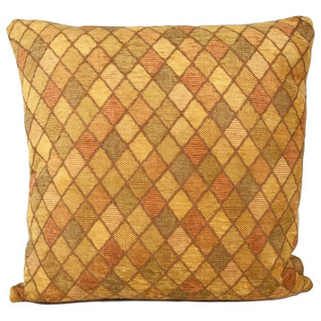 Patchwork Harlequin 90/10 Duck Insert Pillow With Cover, 22x22