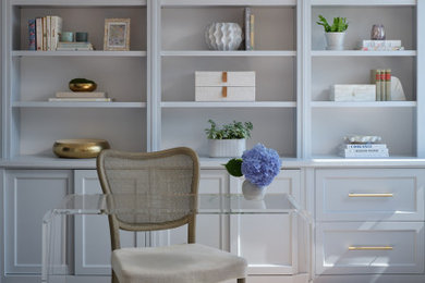 Inspiration for a transitional home office remodel in DC Metro