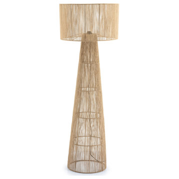 Jute Modern Floor Lamp, By-Boo Oshu