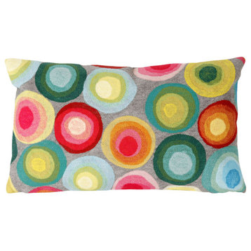 Visions II Puddle Dot Pillow, Multi, 12"x20"