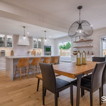 Main Floor Kitchen, Dining, and Powder Room Remodel in Thornhill