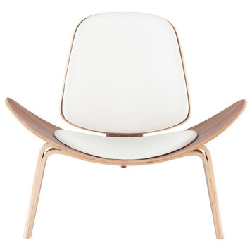Artemis Leather Occasional Chair,White Leather