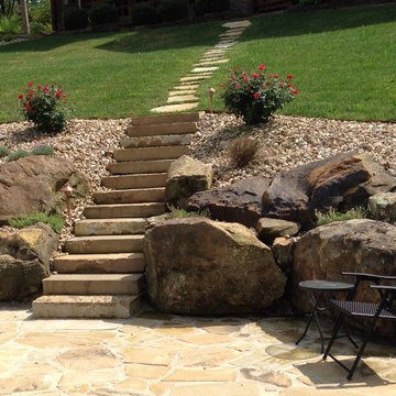 Re-landscape lakeside back yard