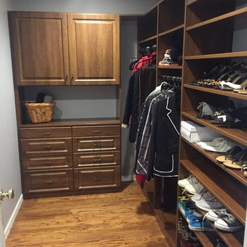 Darker Cabinet Closet Storage Design