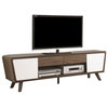 Coaster Alvin 2-Drawer Wood TV Console for TVs up to 72" Brown and White