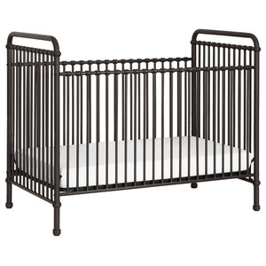 Foundations Full Size Hideaway Easyroll Folding Fixed Side Crib