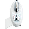 Luxe Bidet Neo 180 Dual Nozzle Attachment Bidet, White on White