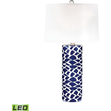 Scale Sketch Table Lamp - Navy Blue,White, LED