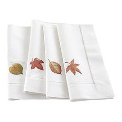 Autumn Leaves Napkins - Set of 4 - Holiday Decorations