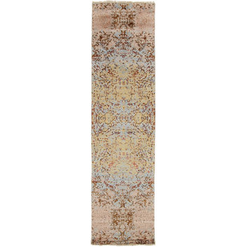 Oriental Rug Sadraa 9'10"x2'6" Hand Knotted Carpet