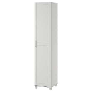 SystemBuild Callahan 16 Inch Utility Storage Cabinet in White