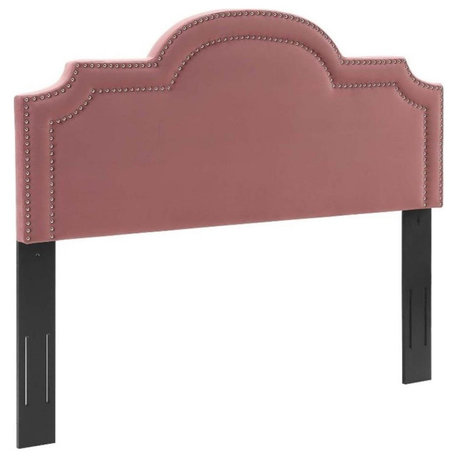 Modway Belinda Performance Velvet King/California King Headboard in Dusty Rose