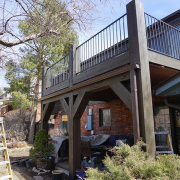 Cedar Shake siding with a custom deck