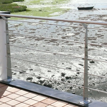 Garde-corps inox de bord de mer