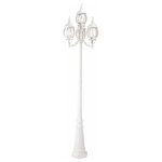Livex Lighting - Livex Lighting 7711-03 Frontenac - Four Light Outdoor Four Head Post - Includes Mounting Template with Anchor Bolts.