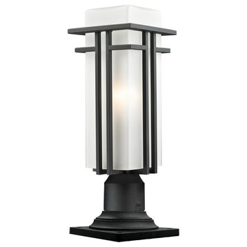 Abbey Collection Outdoor Pier Mount Light in Black Finish