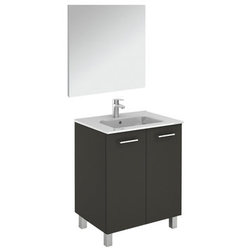 WS Bath Collections Logic 70 Pack 1 Logic Vanities 28" - Anthracite