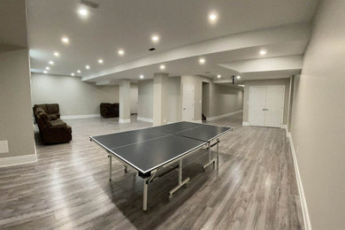 Example of a classic basement design in Other
