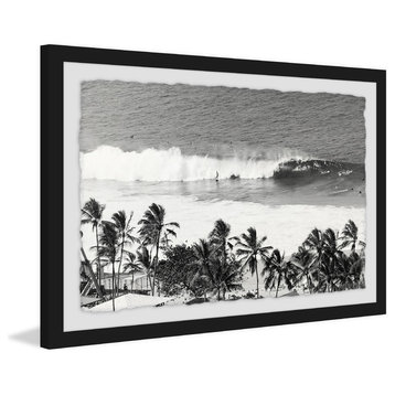"Surfing Safari" Framed Painting Print, 24"x16"