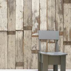 Modern Rustic Scrapwood Wallpaper - Wallpaper
