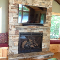 Natural Thin Stone Veneer Fireplace - Products
