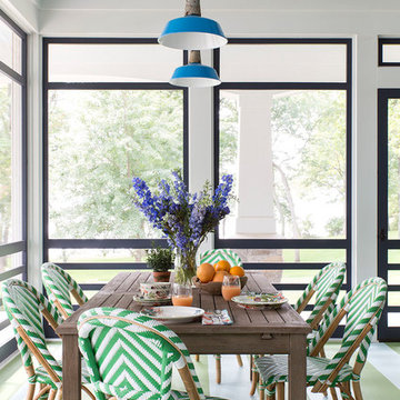 House Beautiful featured Colorful Lake House
