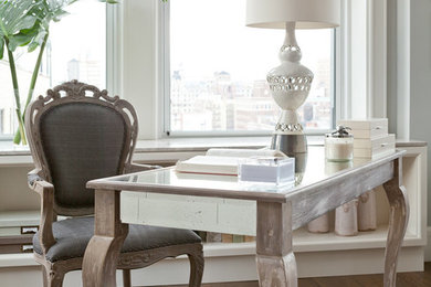 Elegant home office photo in New York