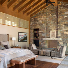 between bedroom and bathroom
